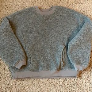 Madewell Women’s Sherpa Crew Sweatshirt SZ Small